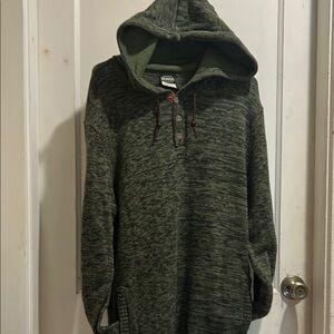 Men's Green Hooded Sweater